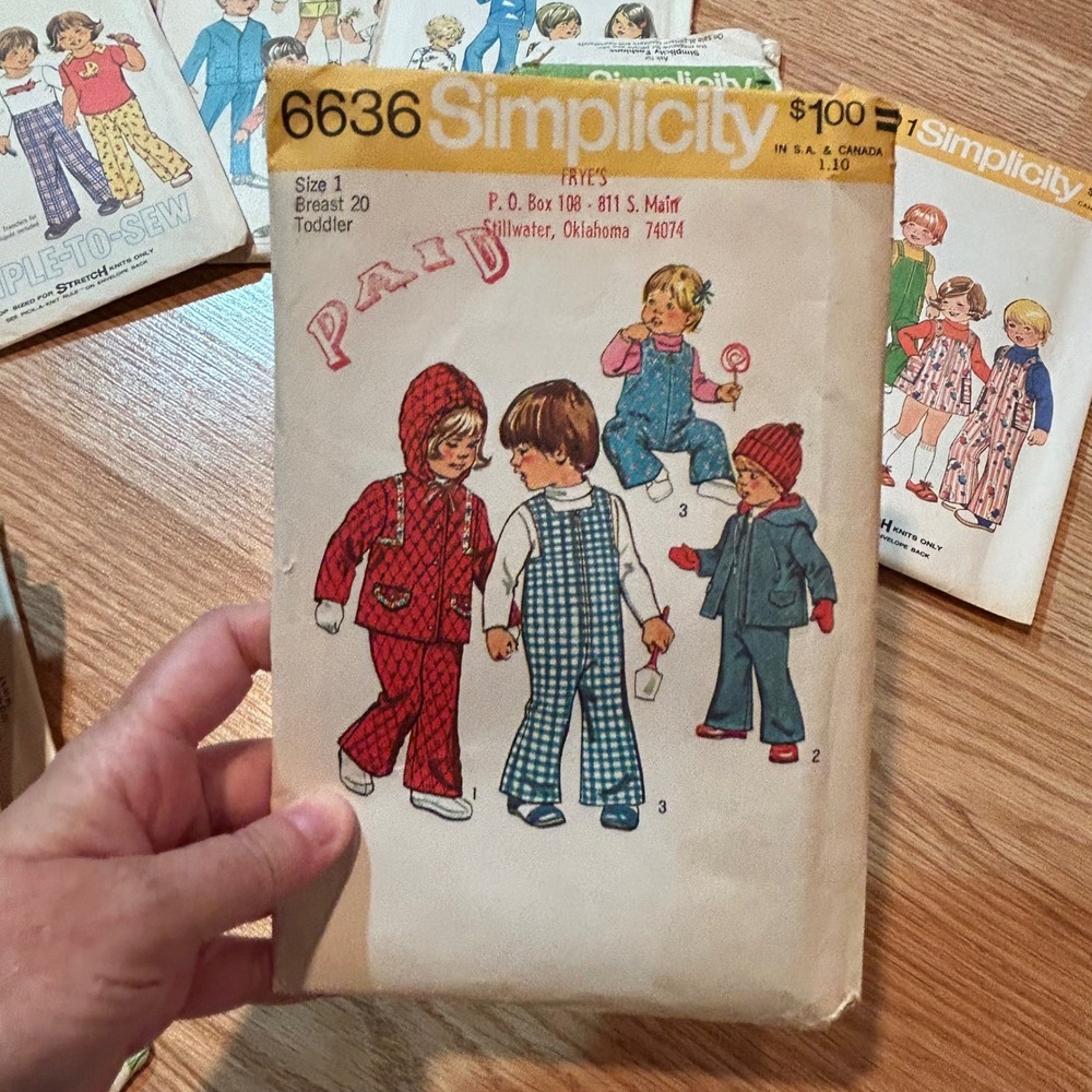 Vintage Simplicity McCalls Childrens Sewing Patterns Lot 1960s 1970s Toddler Kid - Picture 9 of 14